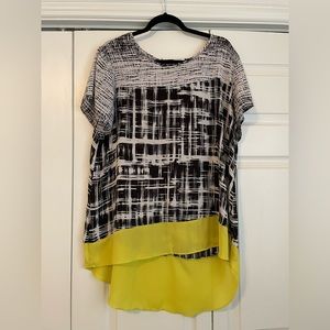 Womens Cato high low printed blouse